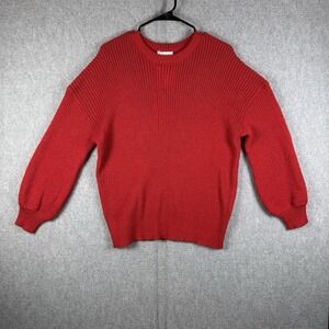 Sage The Label Sweater Womens Size Small Red Scoobie Soft Knit Boho NWT New
